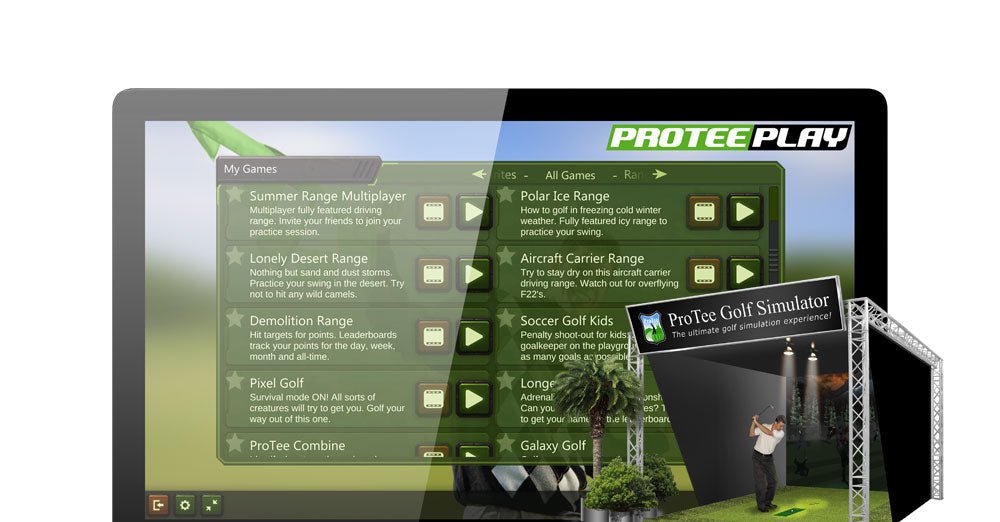 ProTee Play Golf Simulator Software - VIP Lifetime Membership